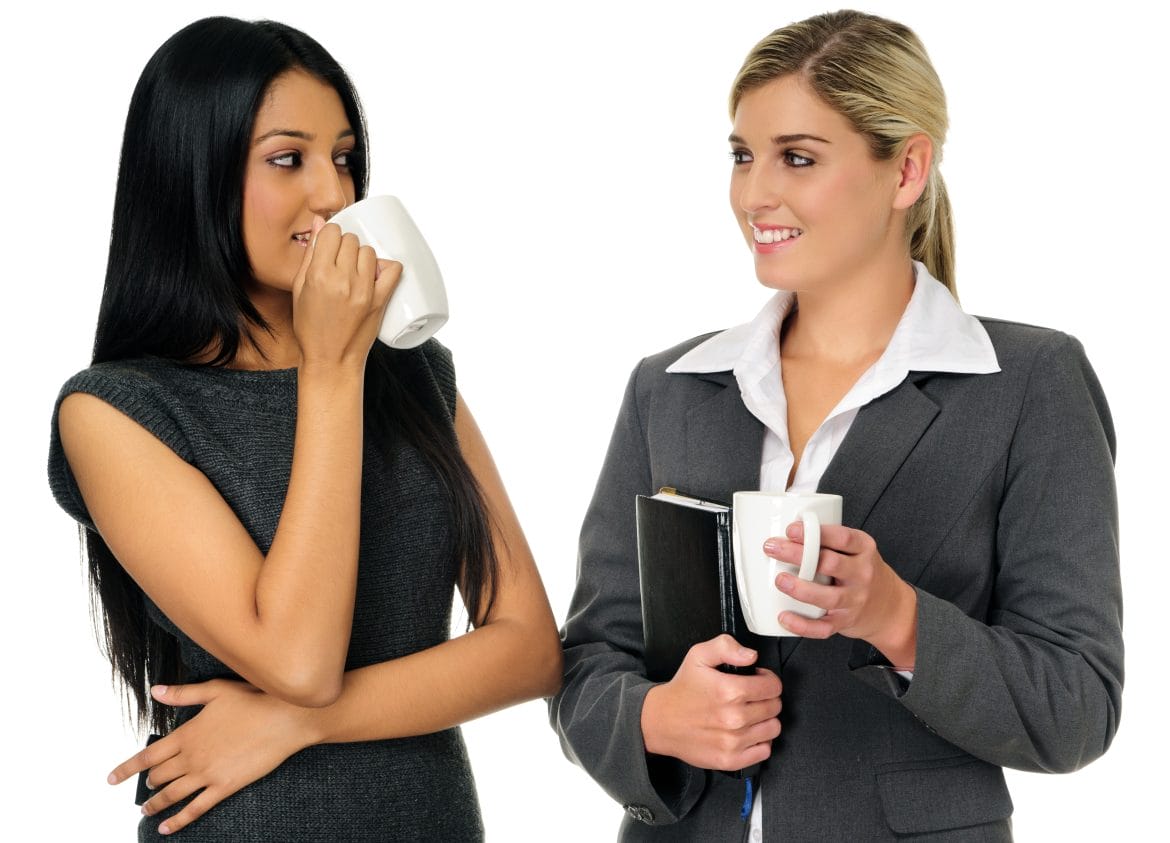 Sumati Huber gives us this uncannily familiar interaction.